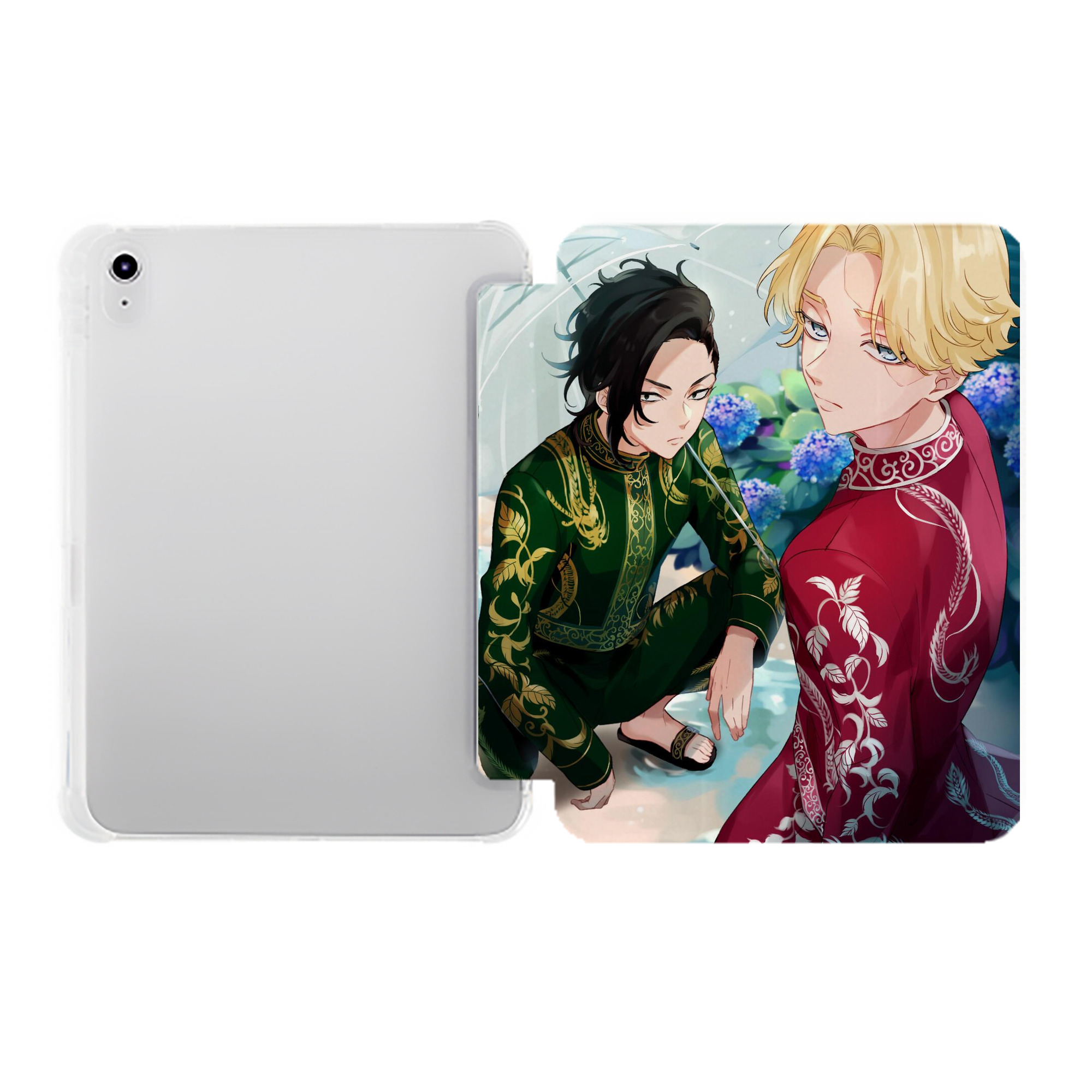 （画像用） 東京リベンジャーズ Tokyo Revengers IPad ケース ペン収納付き 三つ折りスタンド PUレザー×シリコン 対応機種9.5/10.5/10.9インチ